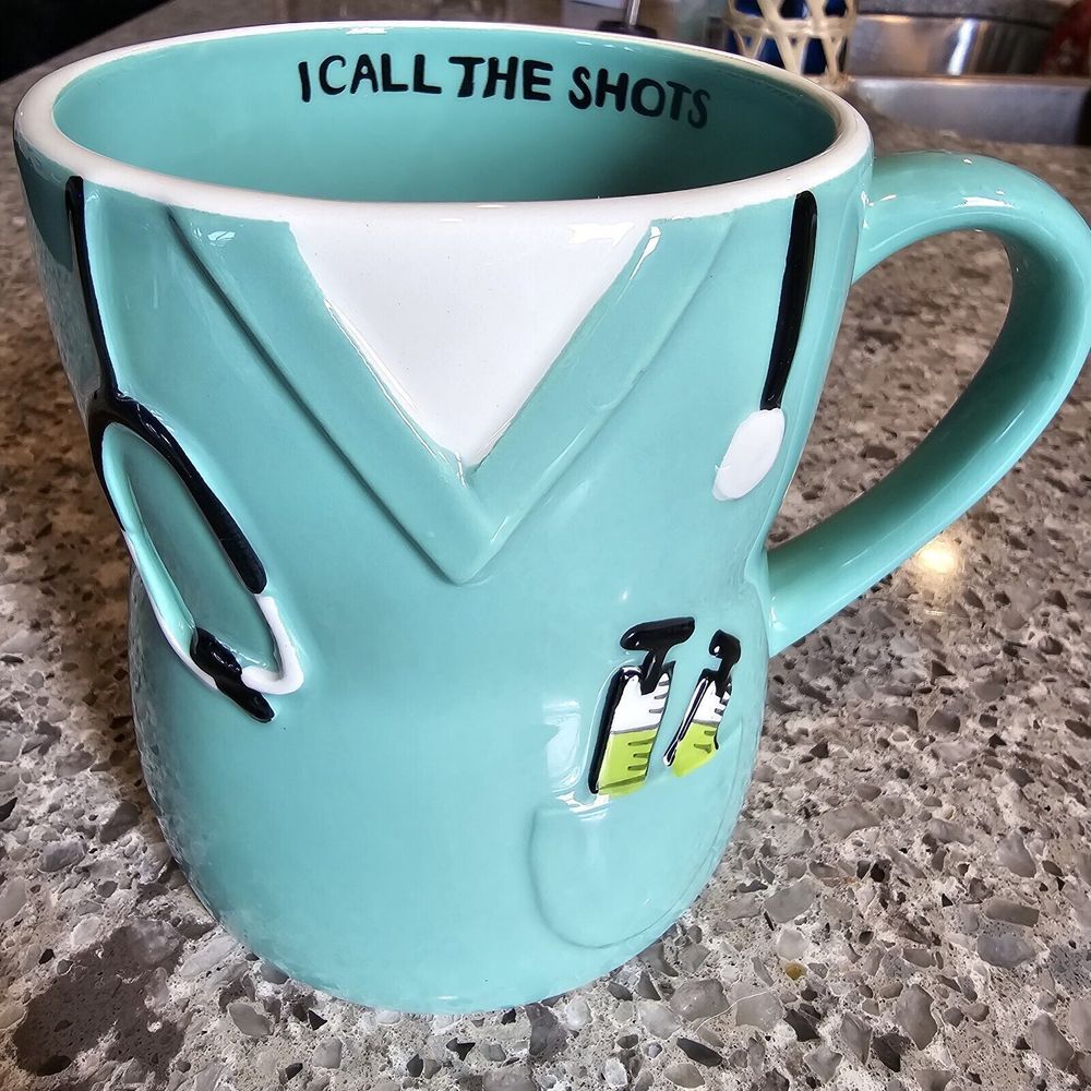 Tag Brand Doctor‎ Nurse Mug I Call The Shots Big Mug Ceramic Hospital Gift 20 Oz